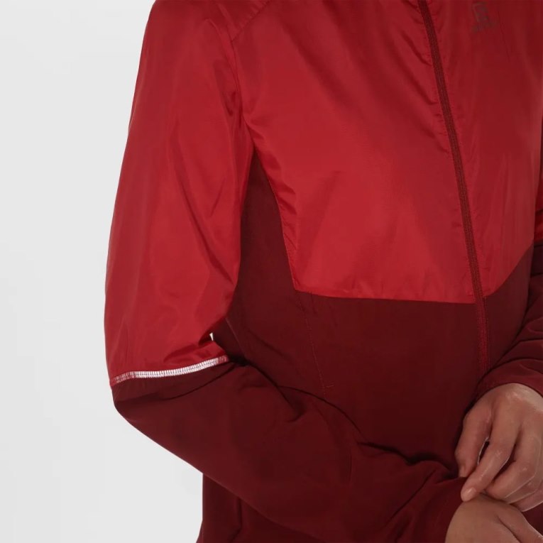 Chaquetas Shell Salomon Agile Viento Mujer Rojos | MX XIFN197